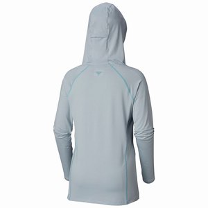 Columbia PFG Tamiami™ Heather Knit Hoodie Dam Grå/Blå (LKVYQ0593)